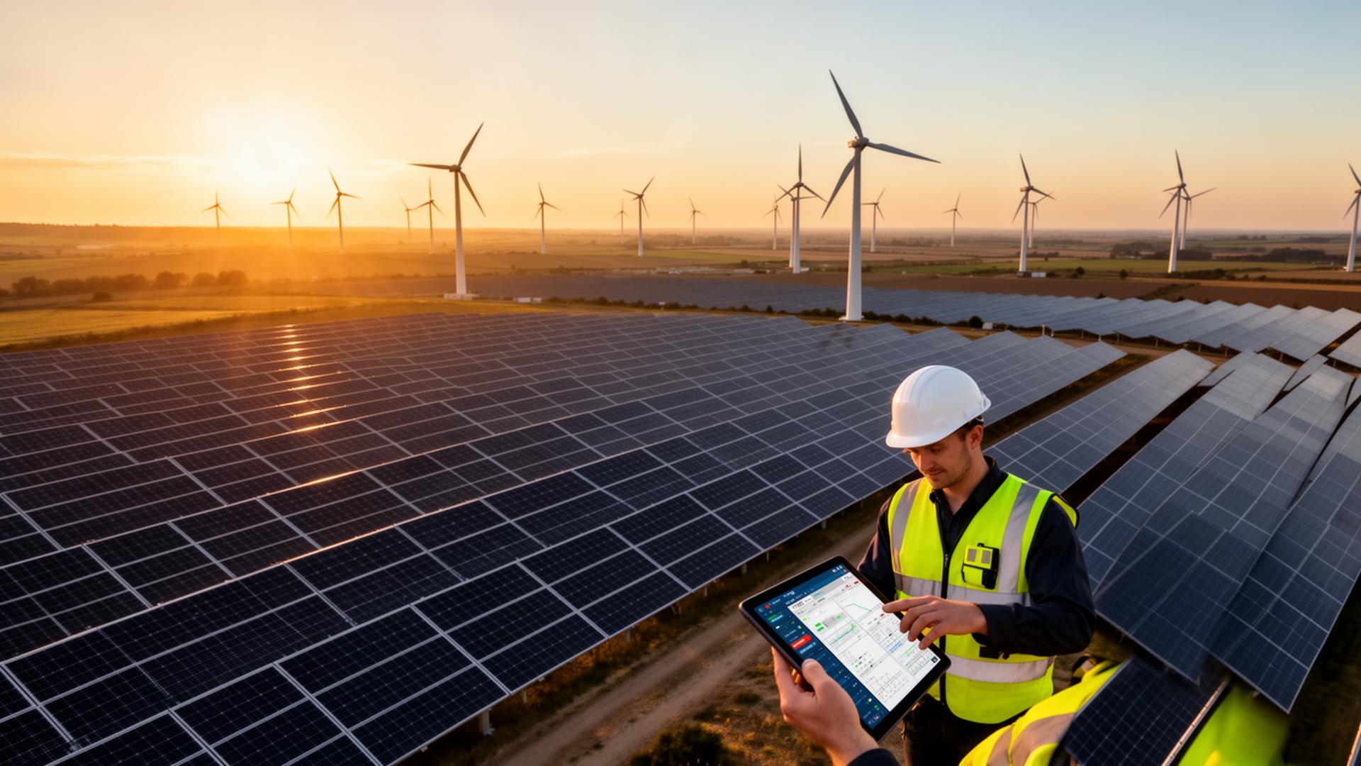 Hybrid PV + wind · SCADA → MRV bridge